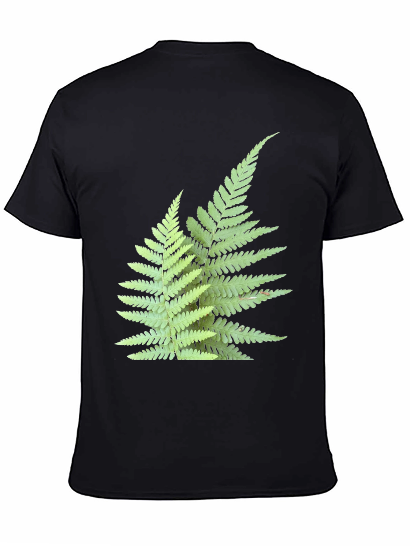 Fern Print Black T-Shirt