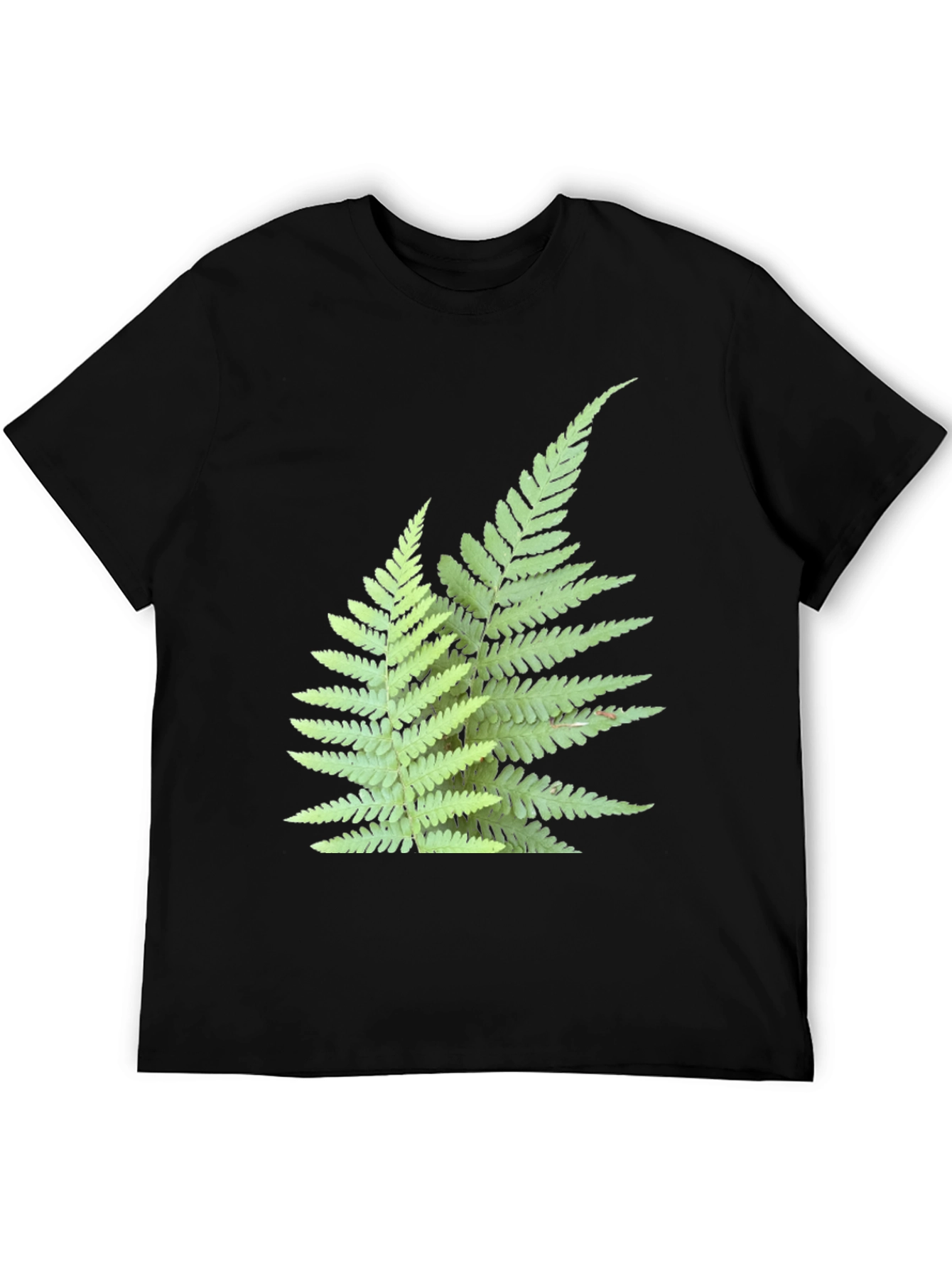 Fern Print Black T-Shirt