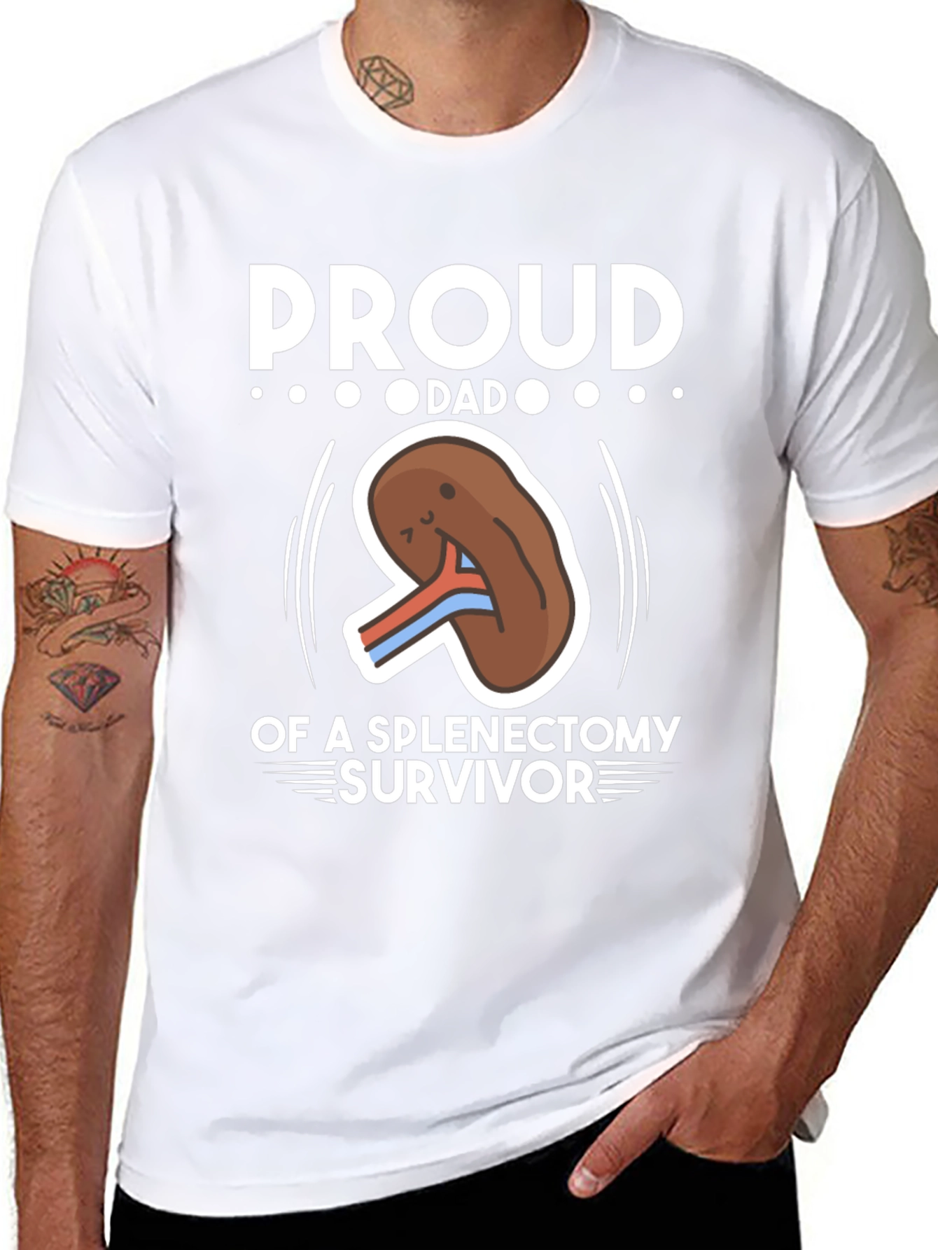 Proud Dad of Spleen Removal Survivor T-Shirt