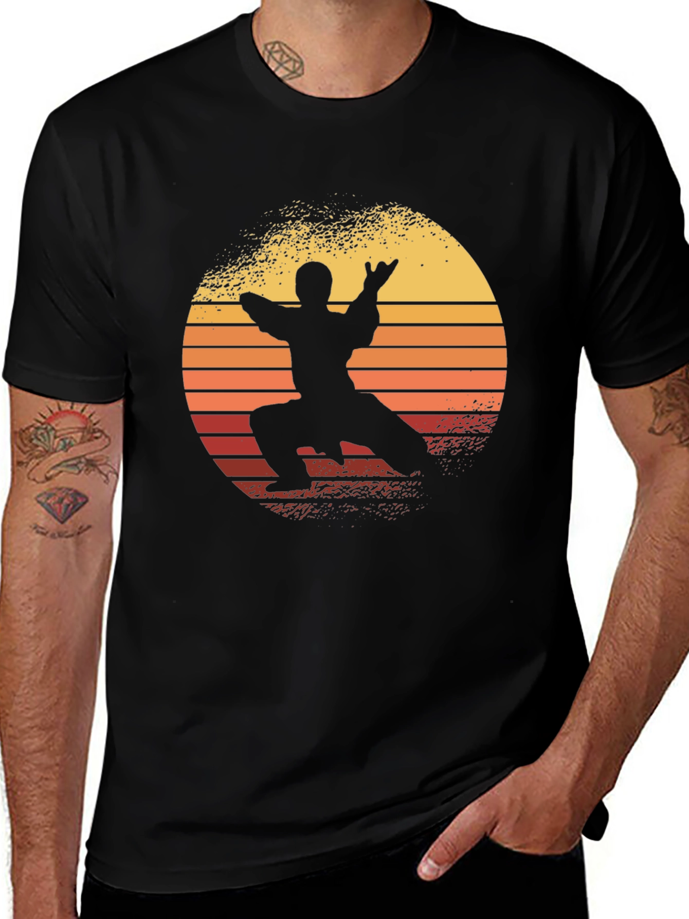 Kung Fu Sunset Graphic Tee