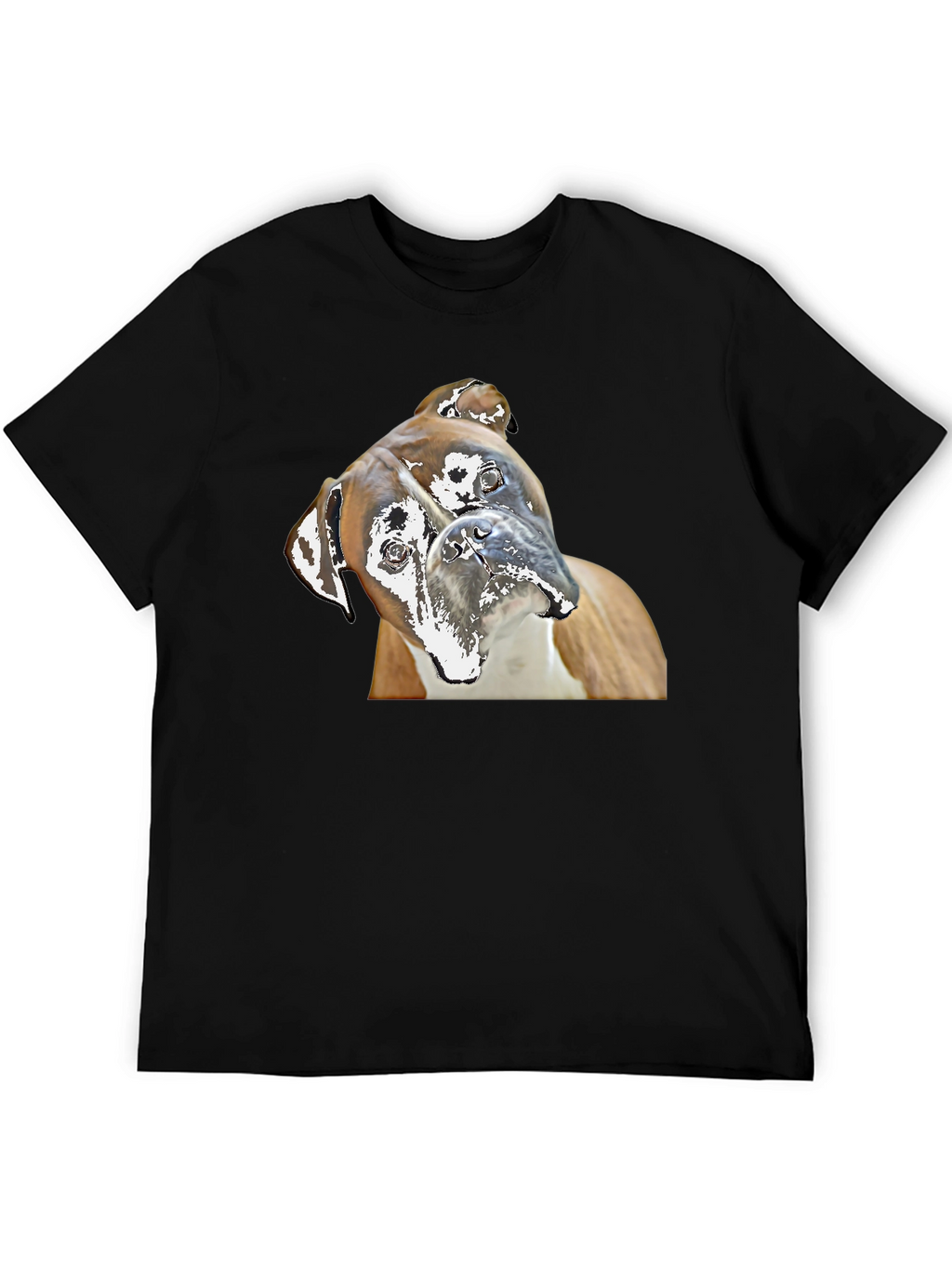 Boxer Dog Graphic Tee - Quirky Canine Print