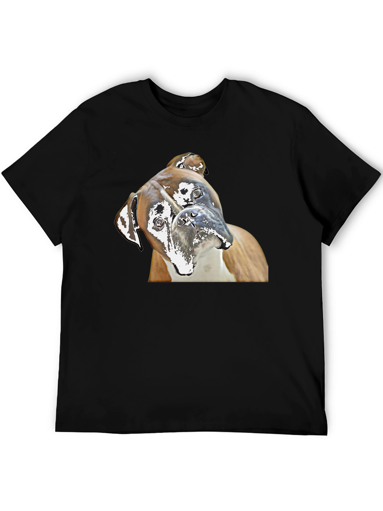 Boxer Dog Graphic Tee - Quirky Canine Print
