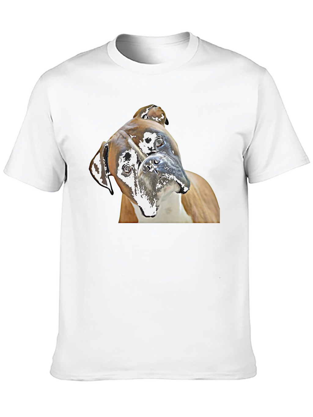 Boxer Dog Graphic Tee - Quirky Canine Print