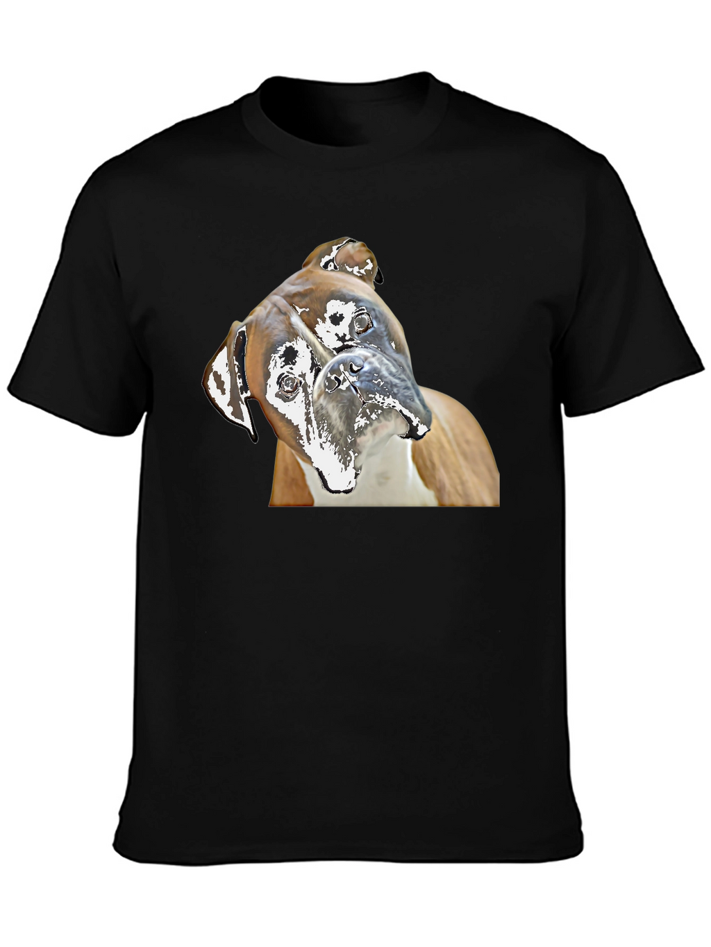 Boxer Dog Graphic Tee - Quirky Canine Print
