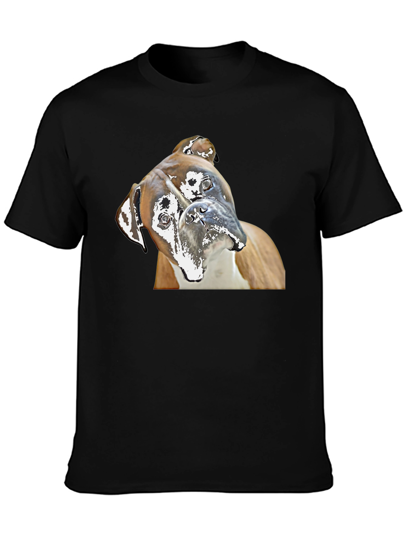 Boxer Dog Graphic Tee - Quirky Canine Print