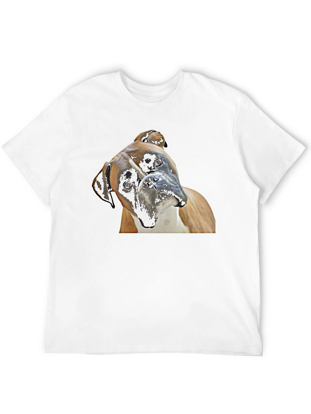 Boxer Dog Graphic Tee - Quirky Canine Print