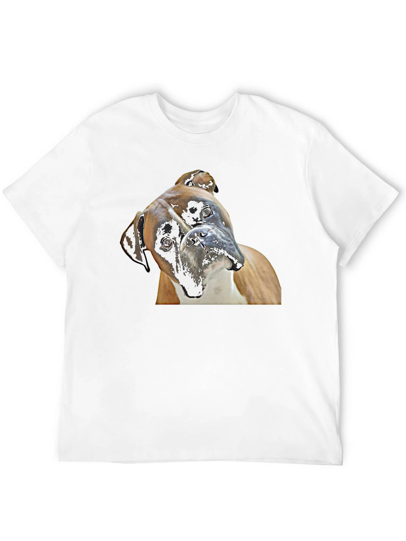Boxer Dog Graphic Tee - Quirky Canine Print