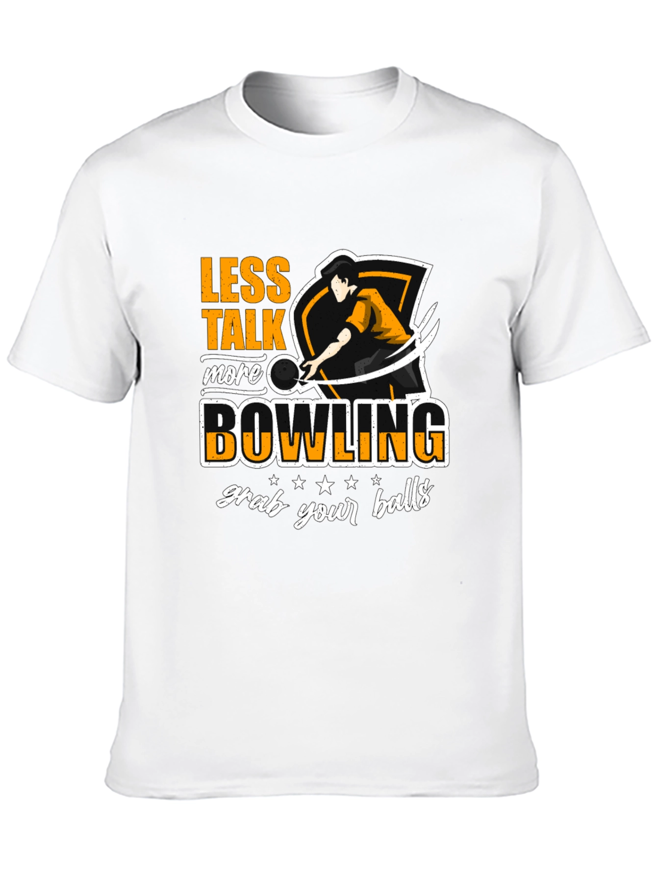Less Talk More Bowling Graphic T-Shirt