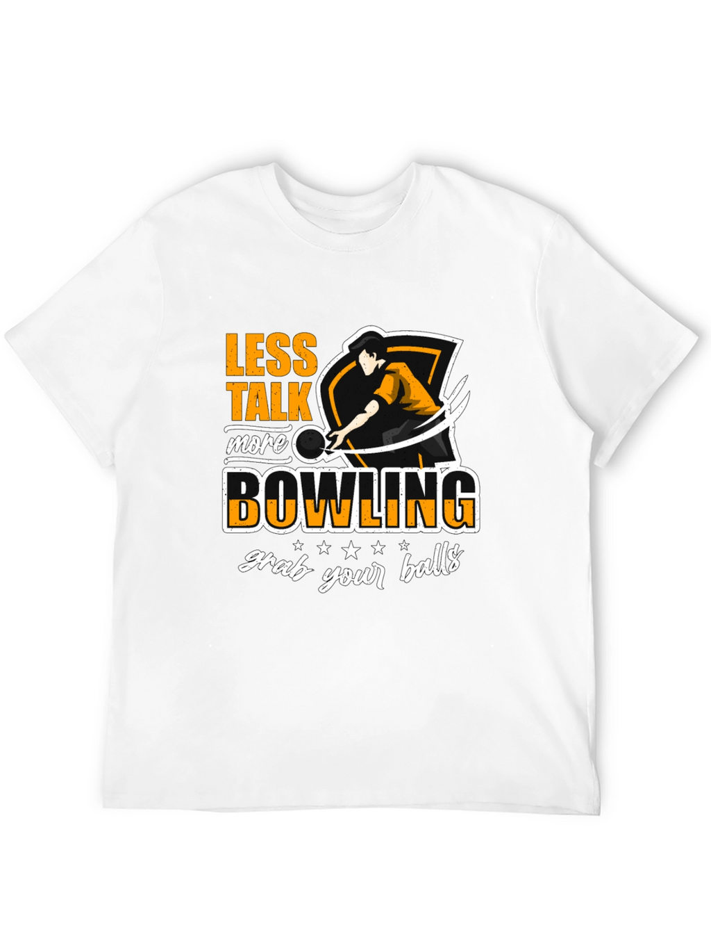 Less Talk More Bowling Graphic T-Shirt