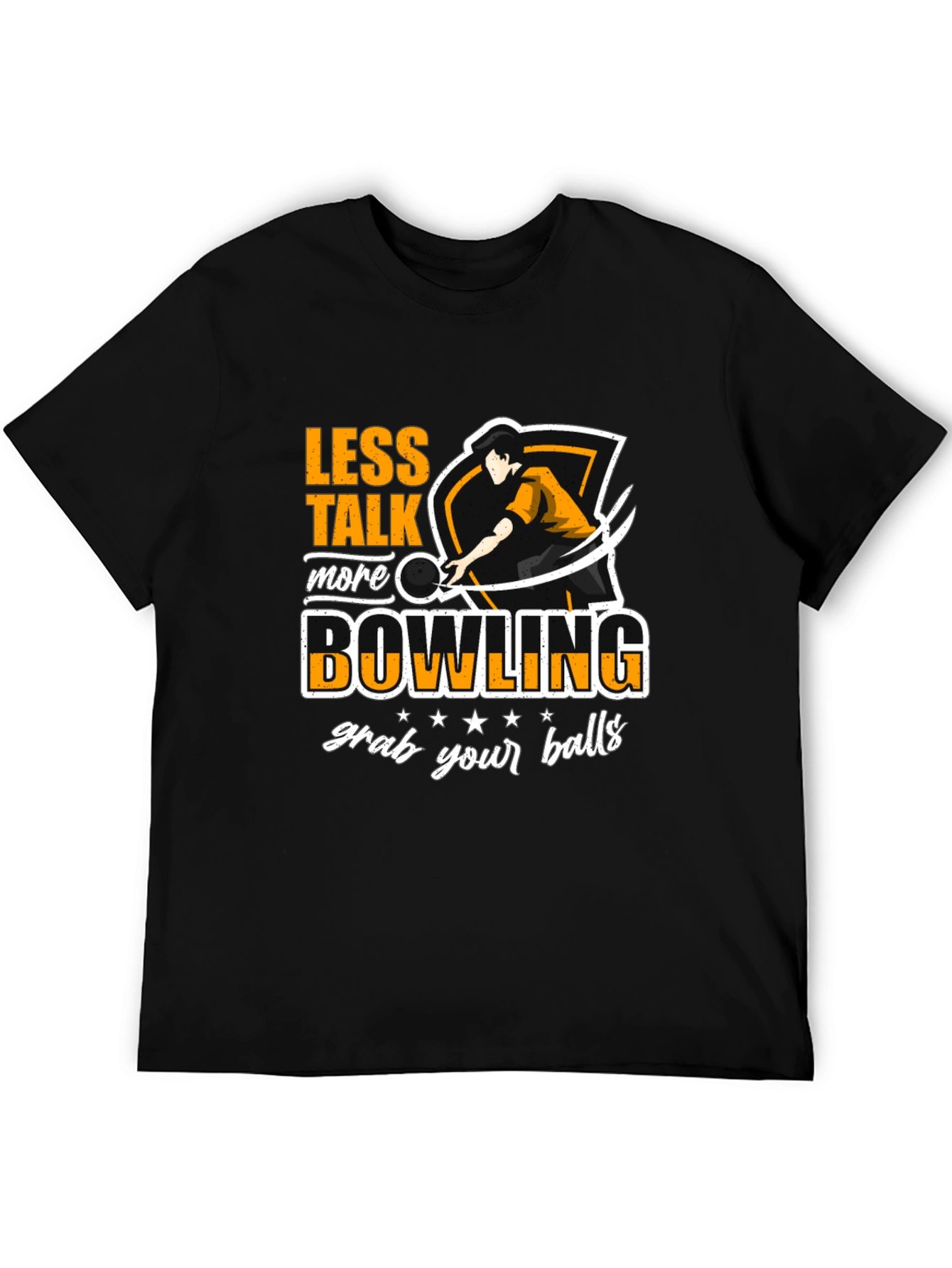 Less Talk More Bowling Graphic T-Shirt