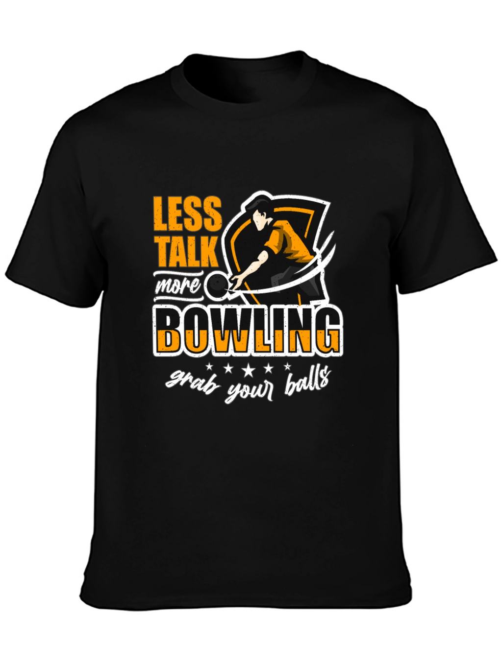 Less Talk More Bowling Graphic T-Shirt