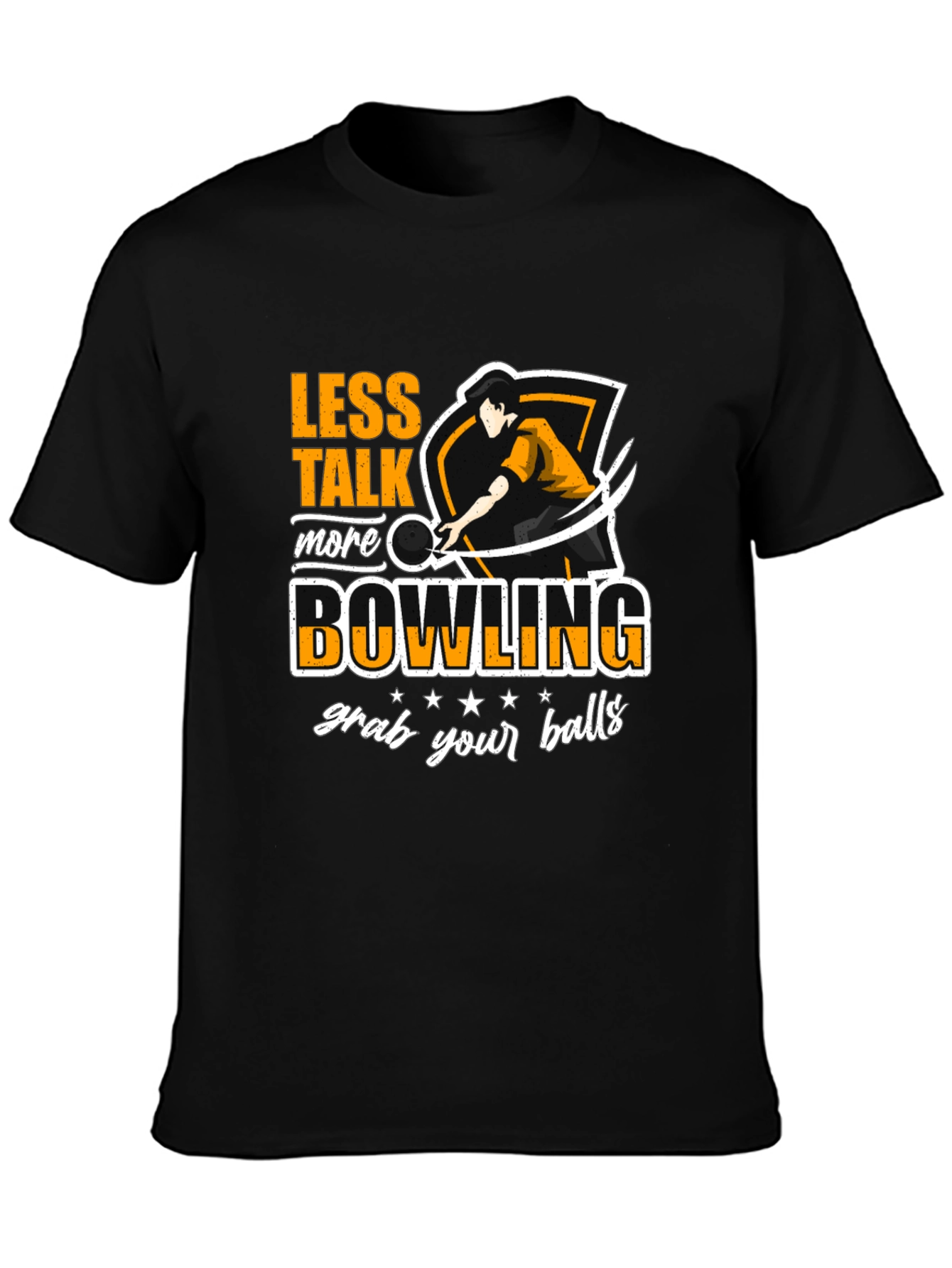 Less Talk More Bowling Graphic T-Shirt