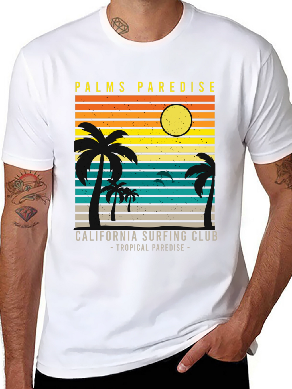 Palms Paradise California Surfing Club T-Shirt