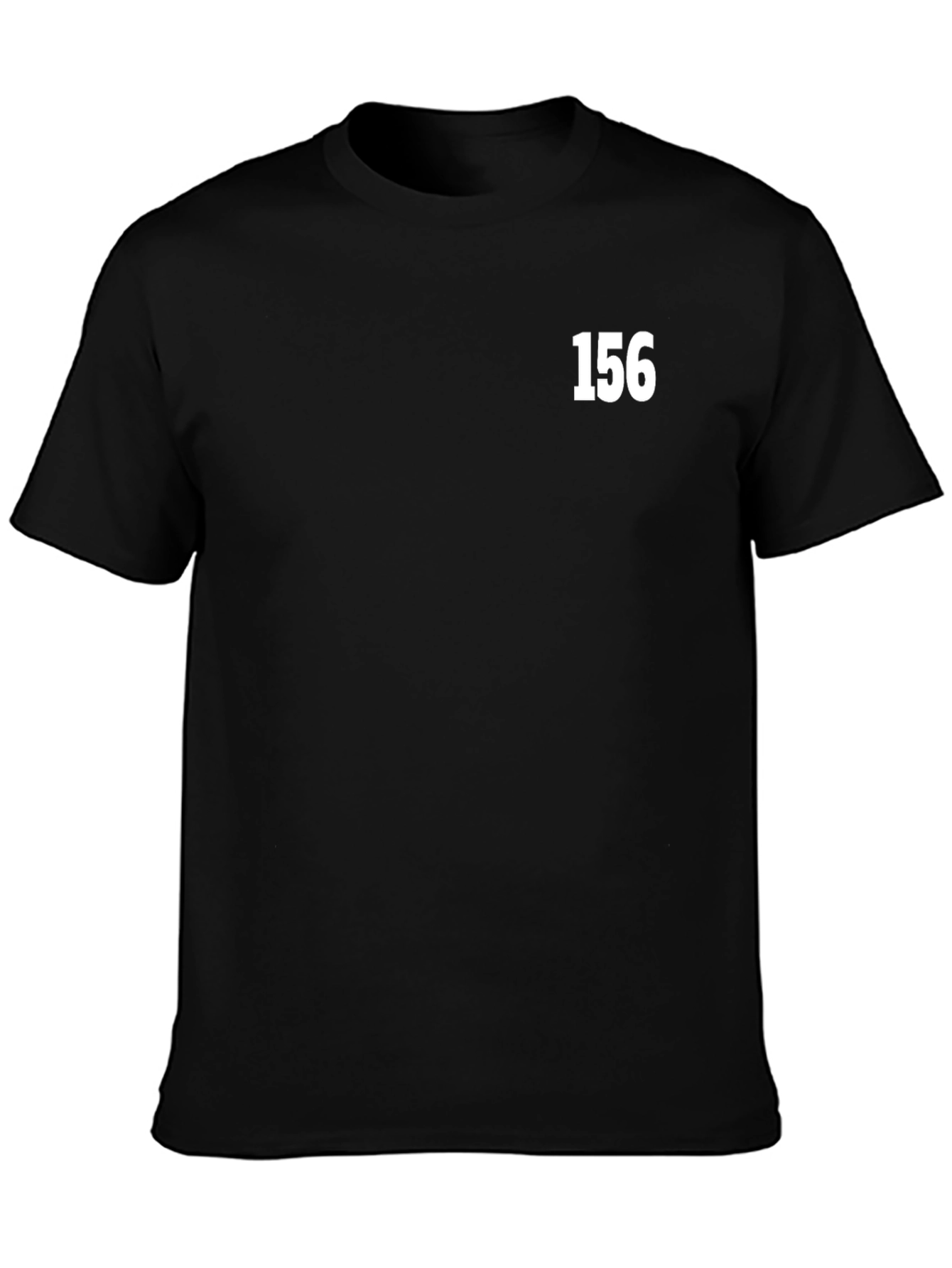 Black T-Shirt with 156 Text