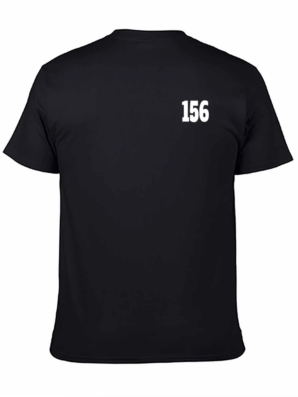Black T-Shirt with 156 Text