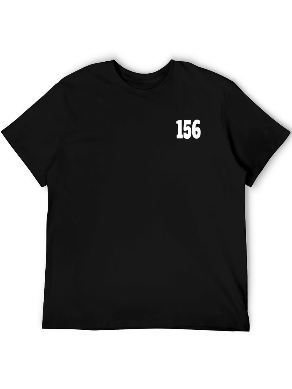 Black T-Shirt with 156 Text