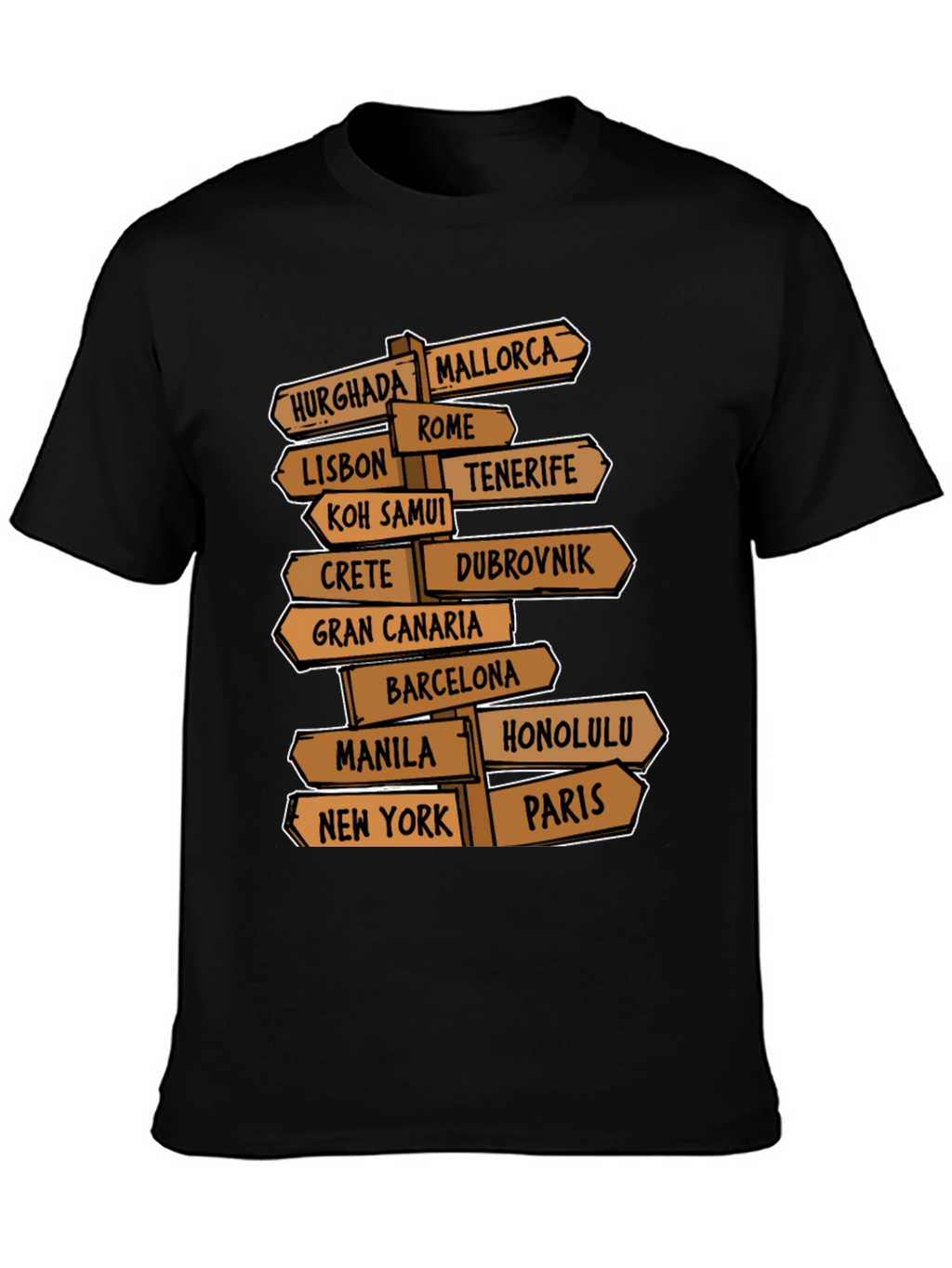 Travel Destination T-Shirt for Globetrotters