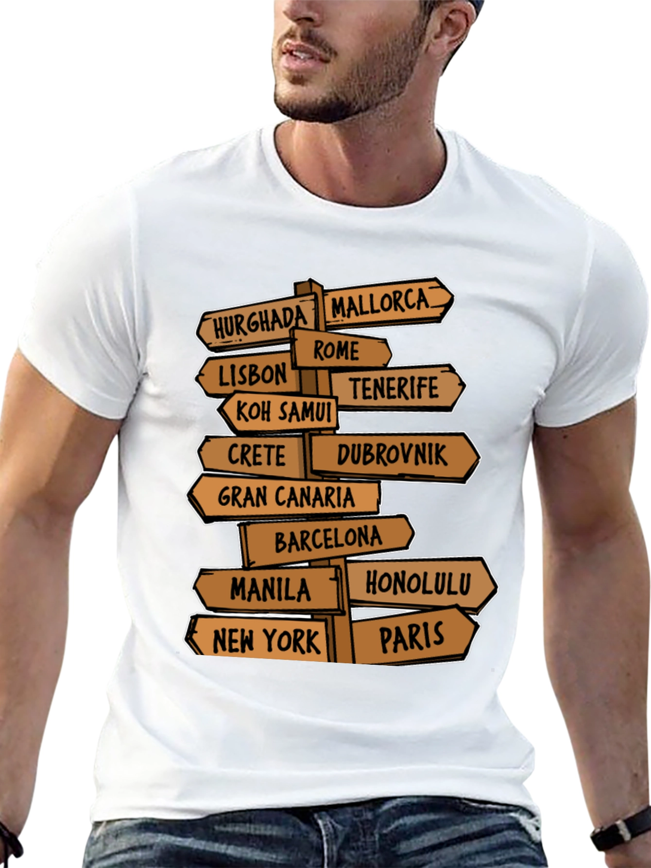 Travel Destination T-Shirt for Globetrotters