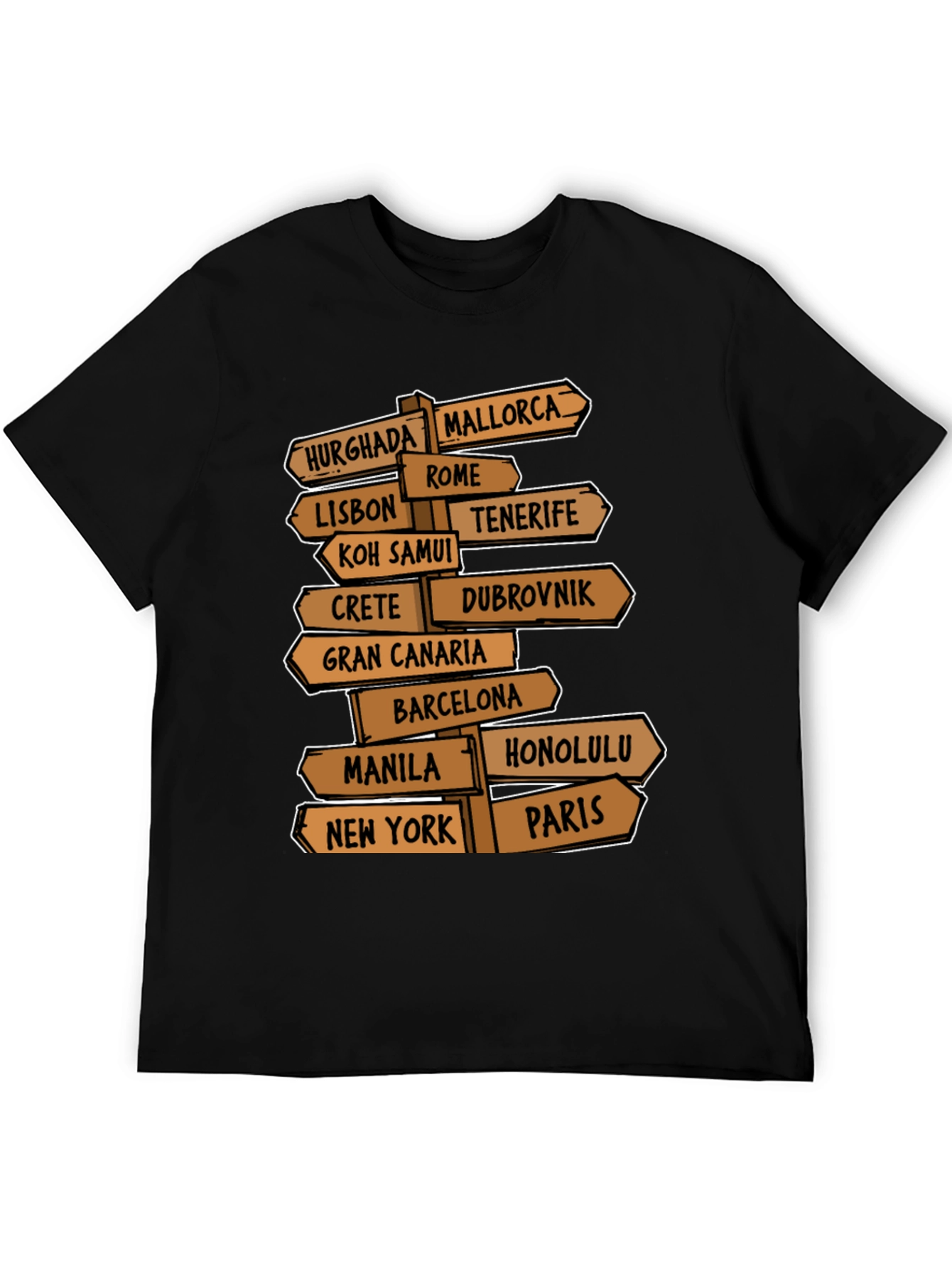 Travel Destination T-Shirt for Globetrotters