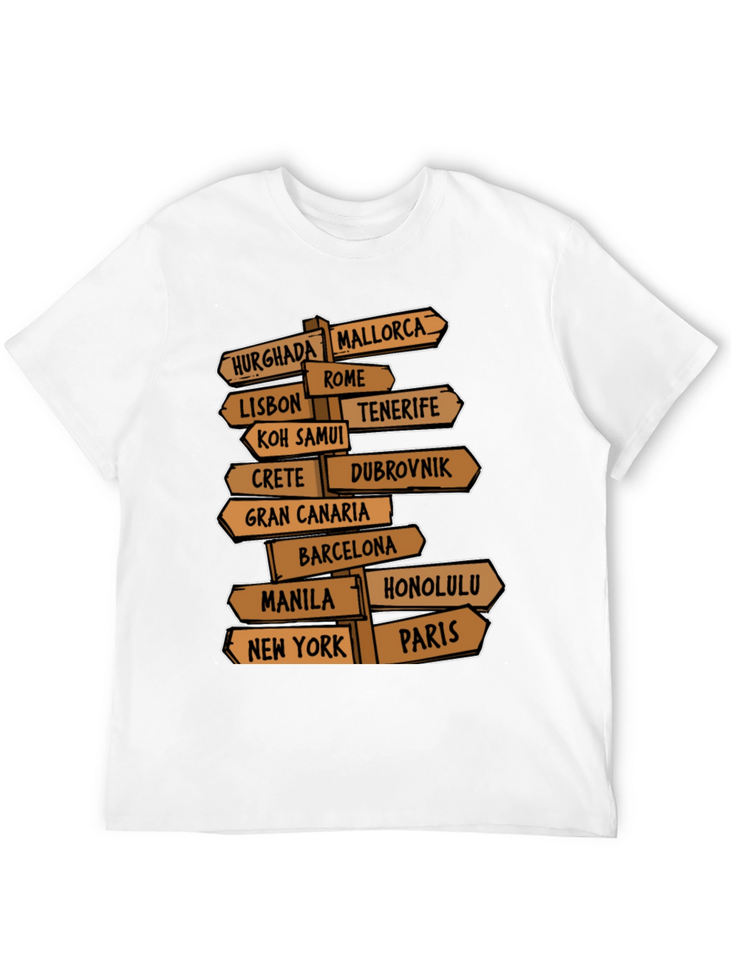 Travel Destination T-Shirt for Globetrotters
