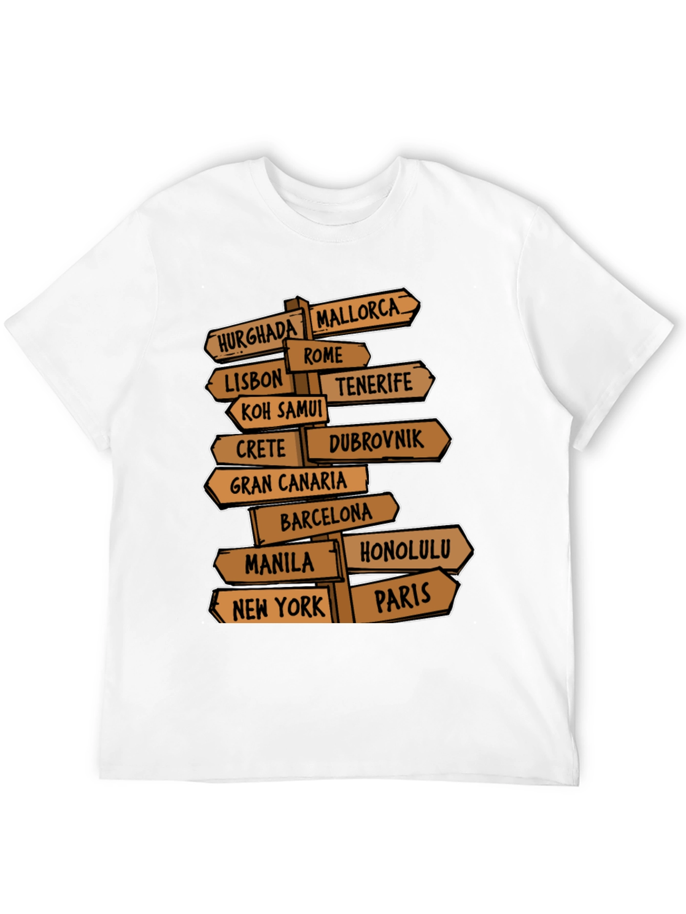 Travel Destination T-Shirt for Globetrotters