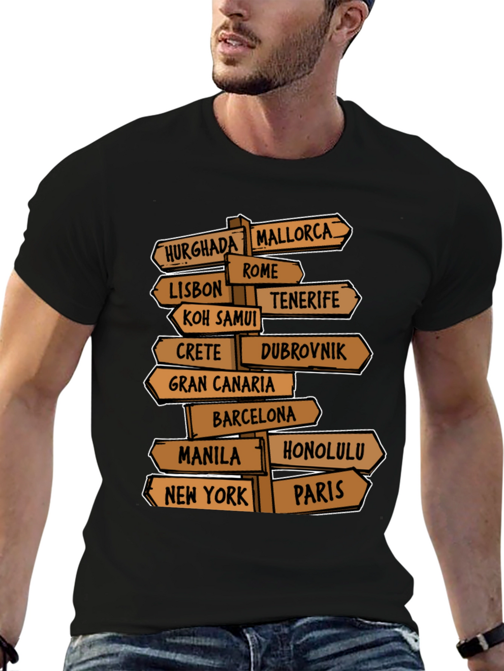 Travel Destination T-Shirt for Globetrotters