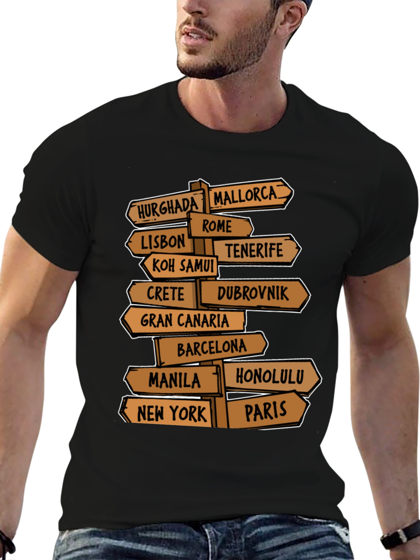 Travel Destination T-Shirt for Globetrotters