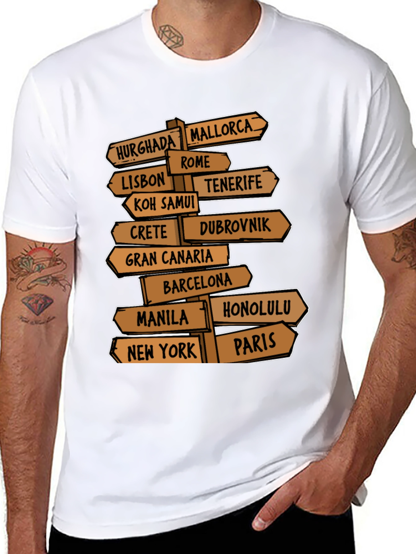 Travel Destination T-Shirt for Globetrotters