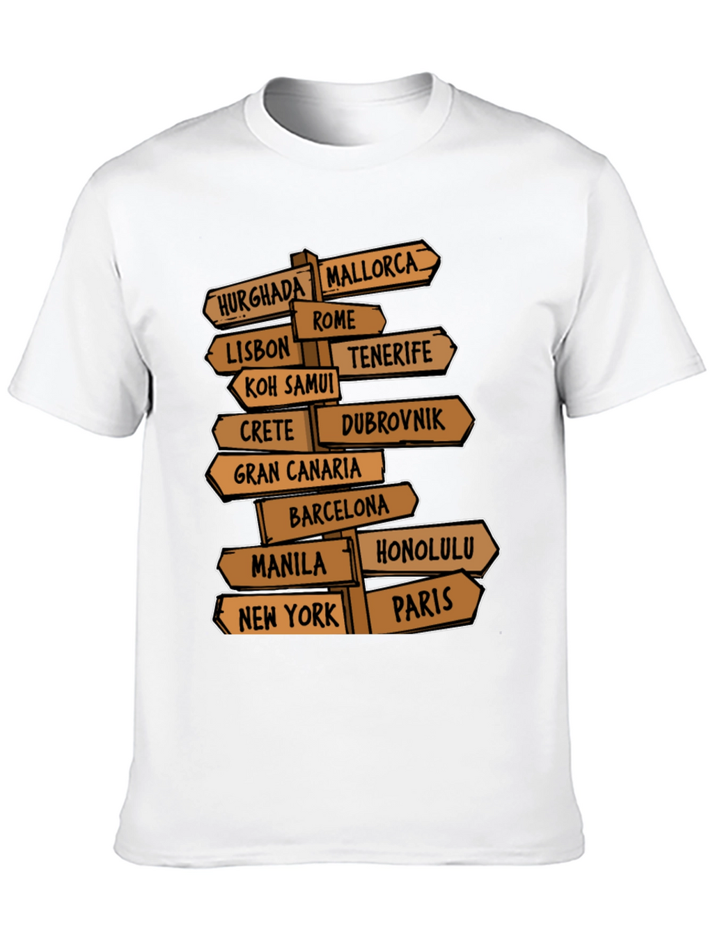 Travel Destination T-Shirt for Globetrotters