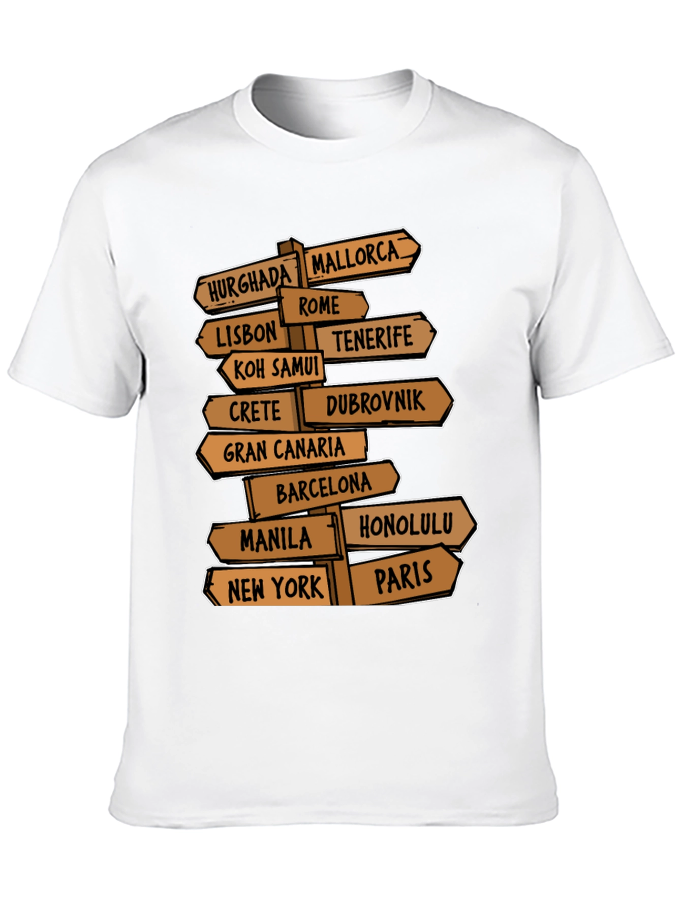 Travel Destination T-Shirt for Globetrotters