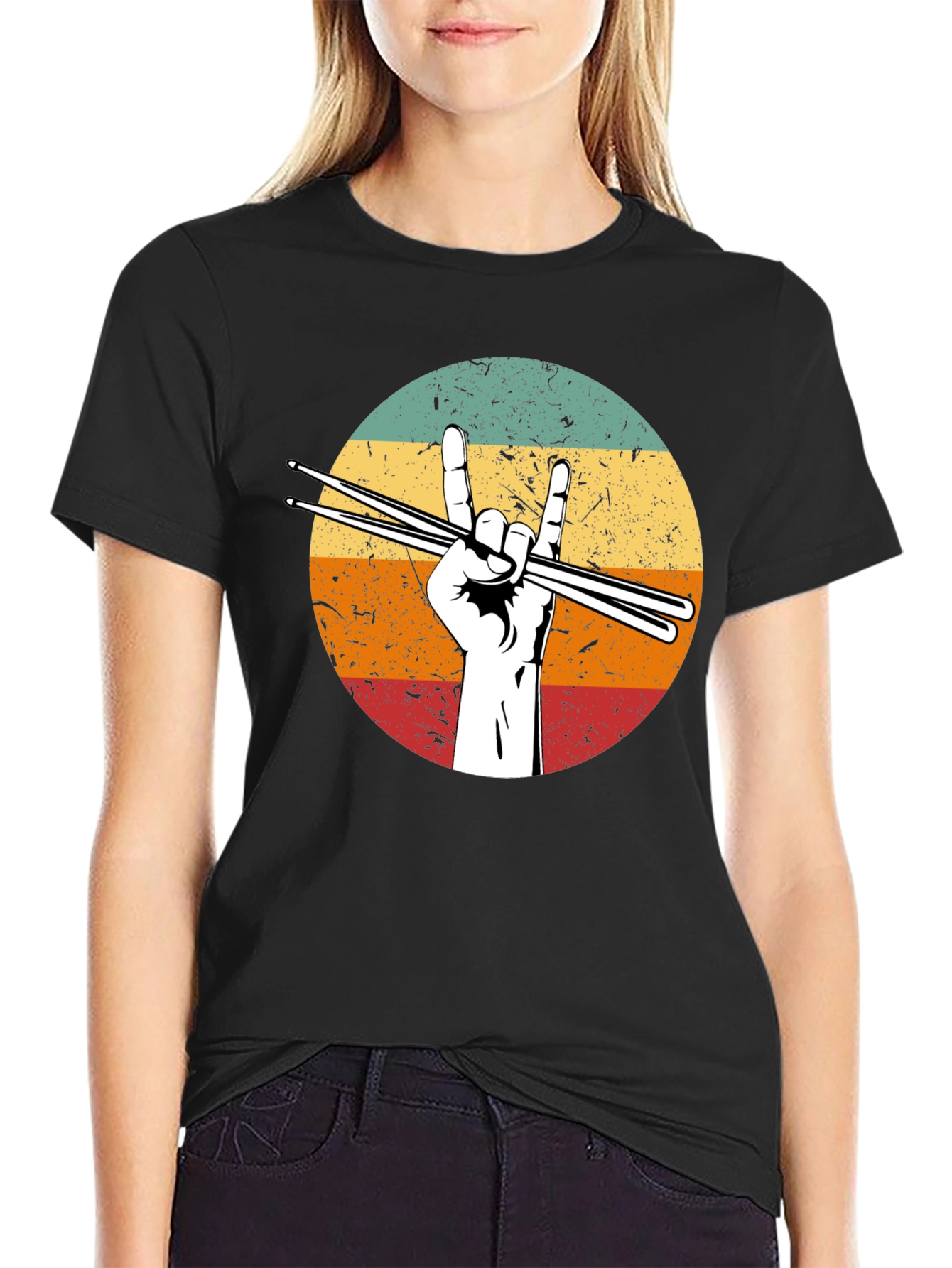 Rock On Drummer T-Shirt