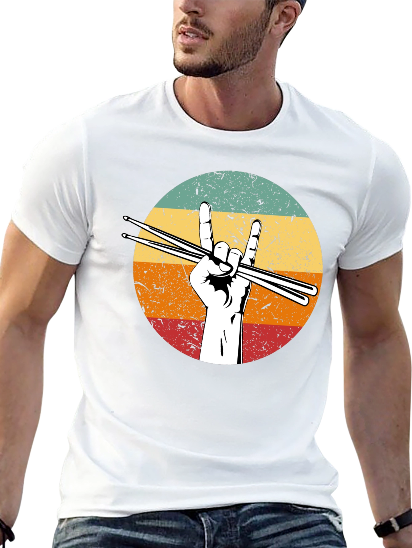 Rock On Drummer T-Shirt