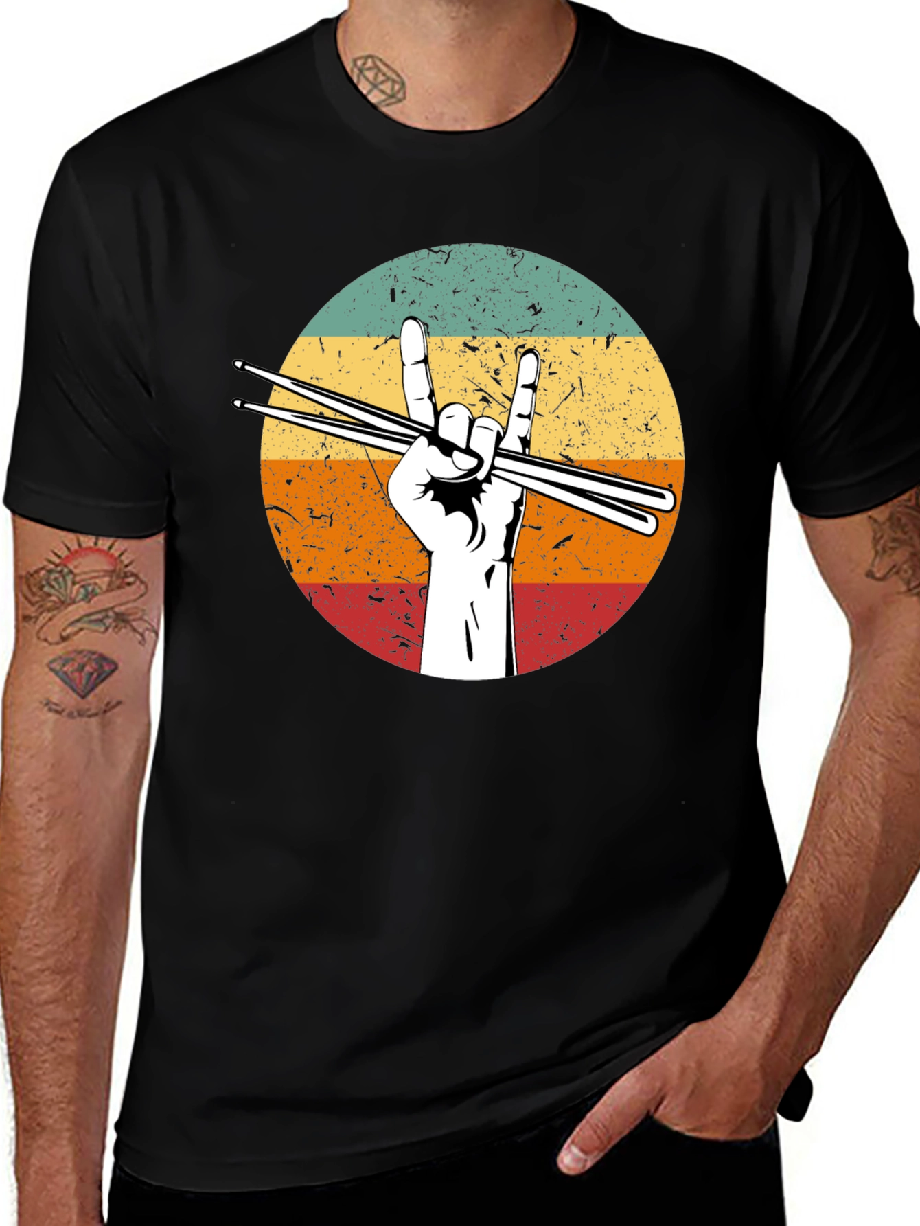 Rock On Drummer T-Shirt