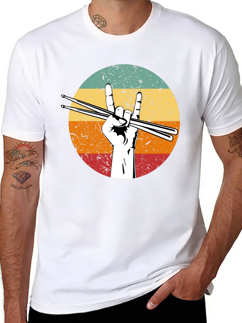 Rock On Drummer T-Shirt