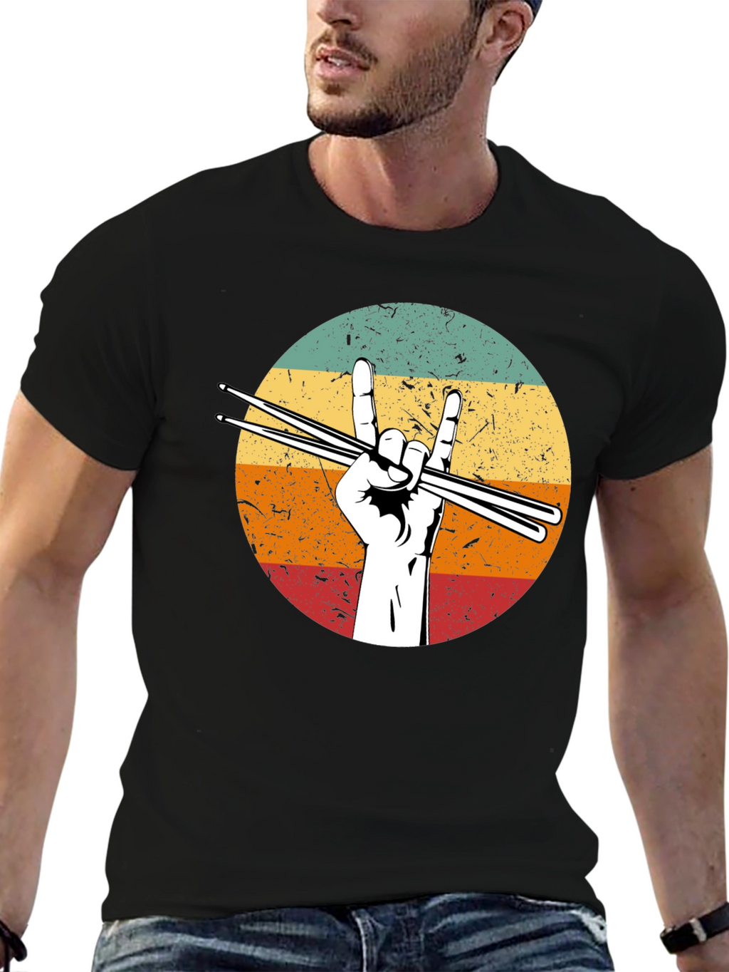Rock On Drummer T-Shirt