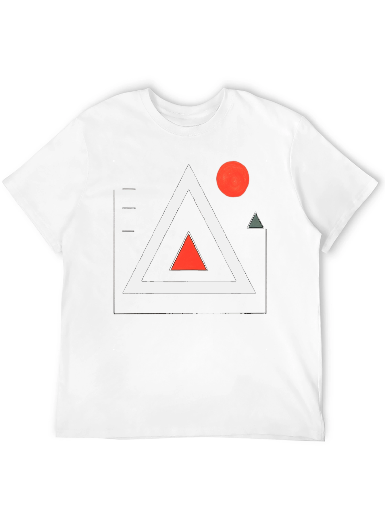 Abstract Geometric Art Black T-Shirt