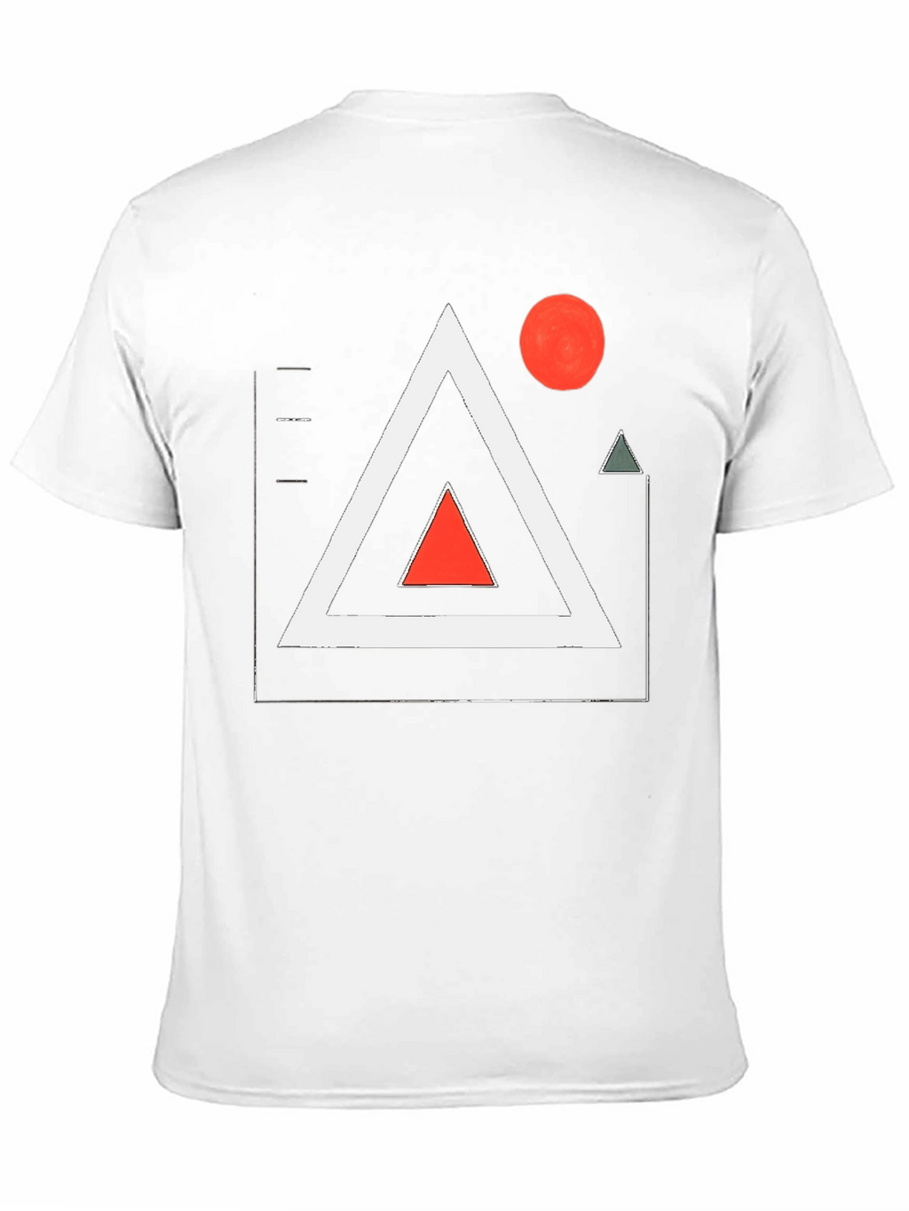 Abstract Geometric Art Black T-Shirt