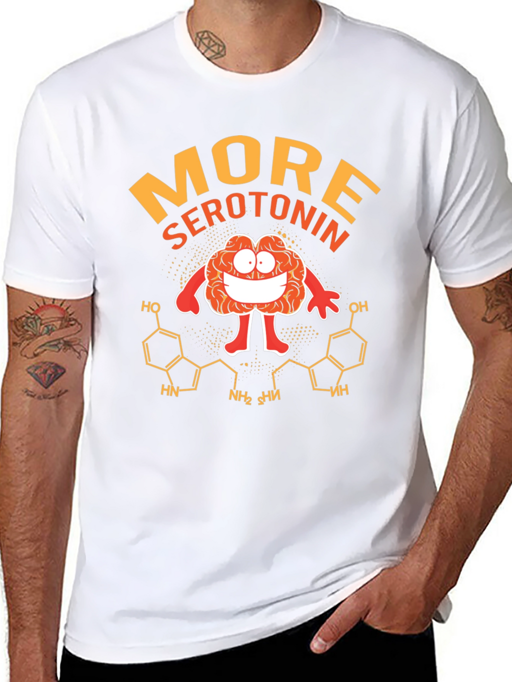 More Serotonin Black Graphic T-Shirt