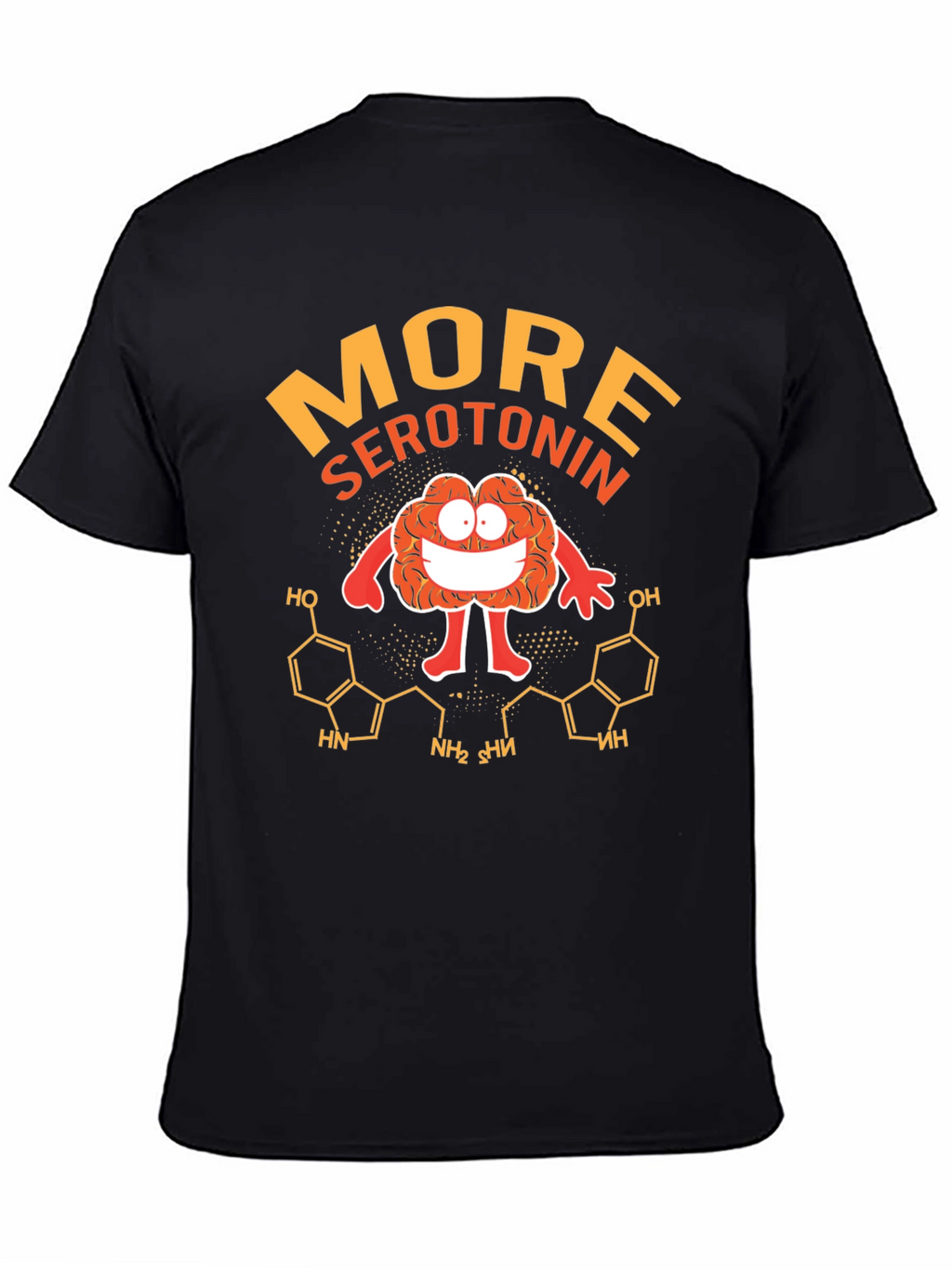More Serotonin Black Graphic T-Shirt