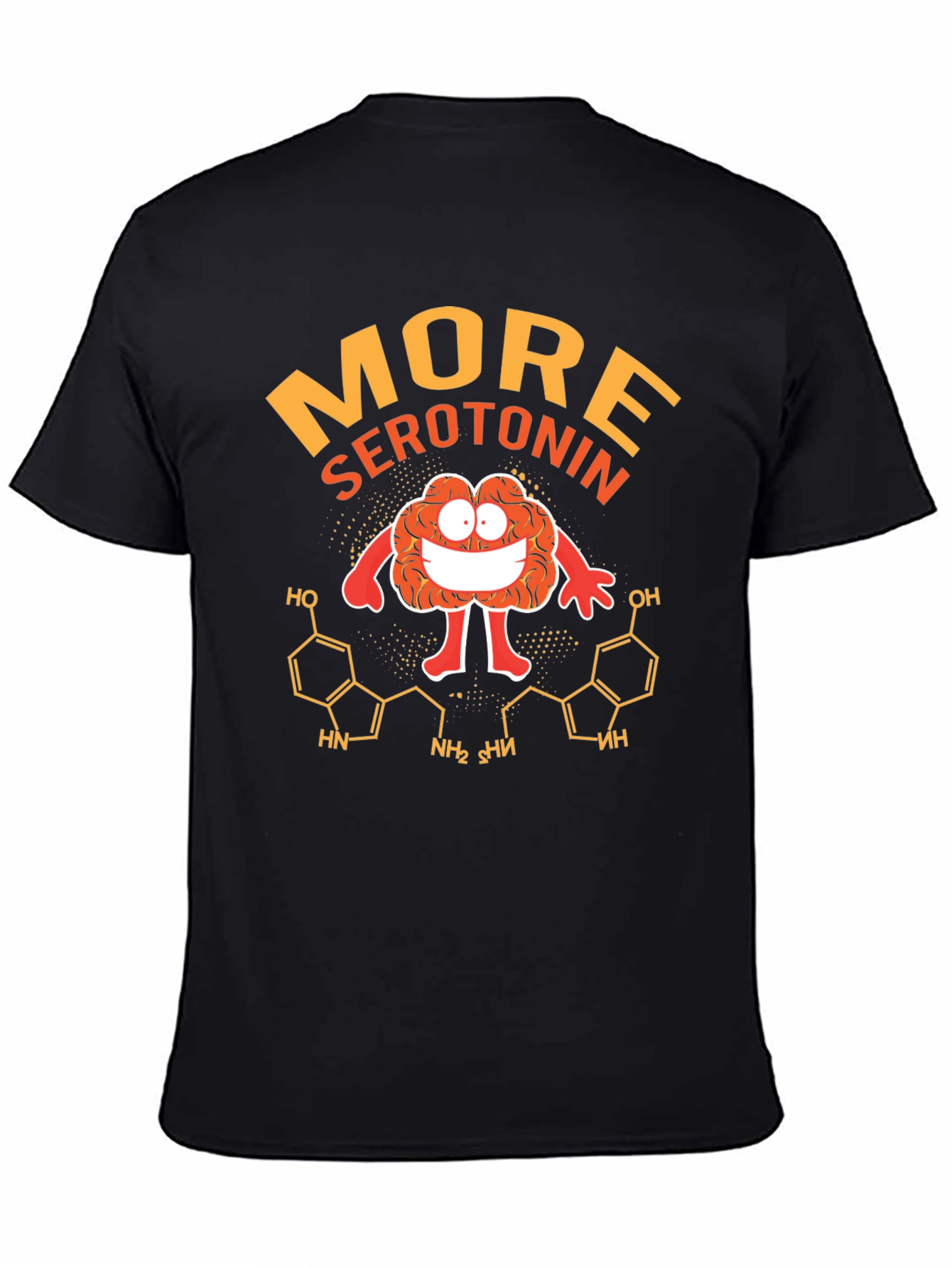 More Serotonin Black Graphic T-Shirt