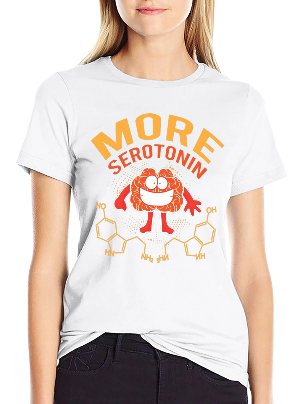 More Serotonin Black Graphic T-Shirt