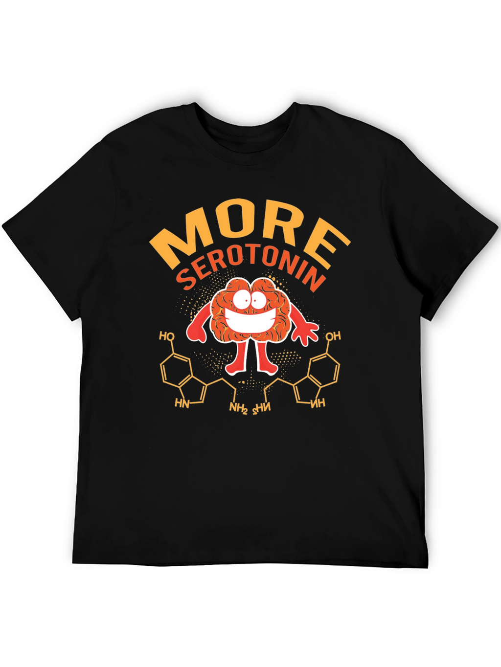More Serotonin Black Graphic T-Shirt