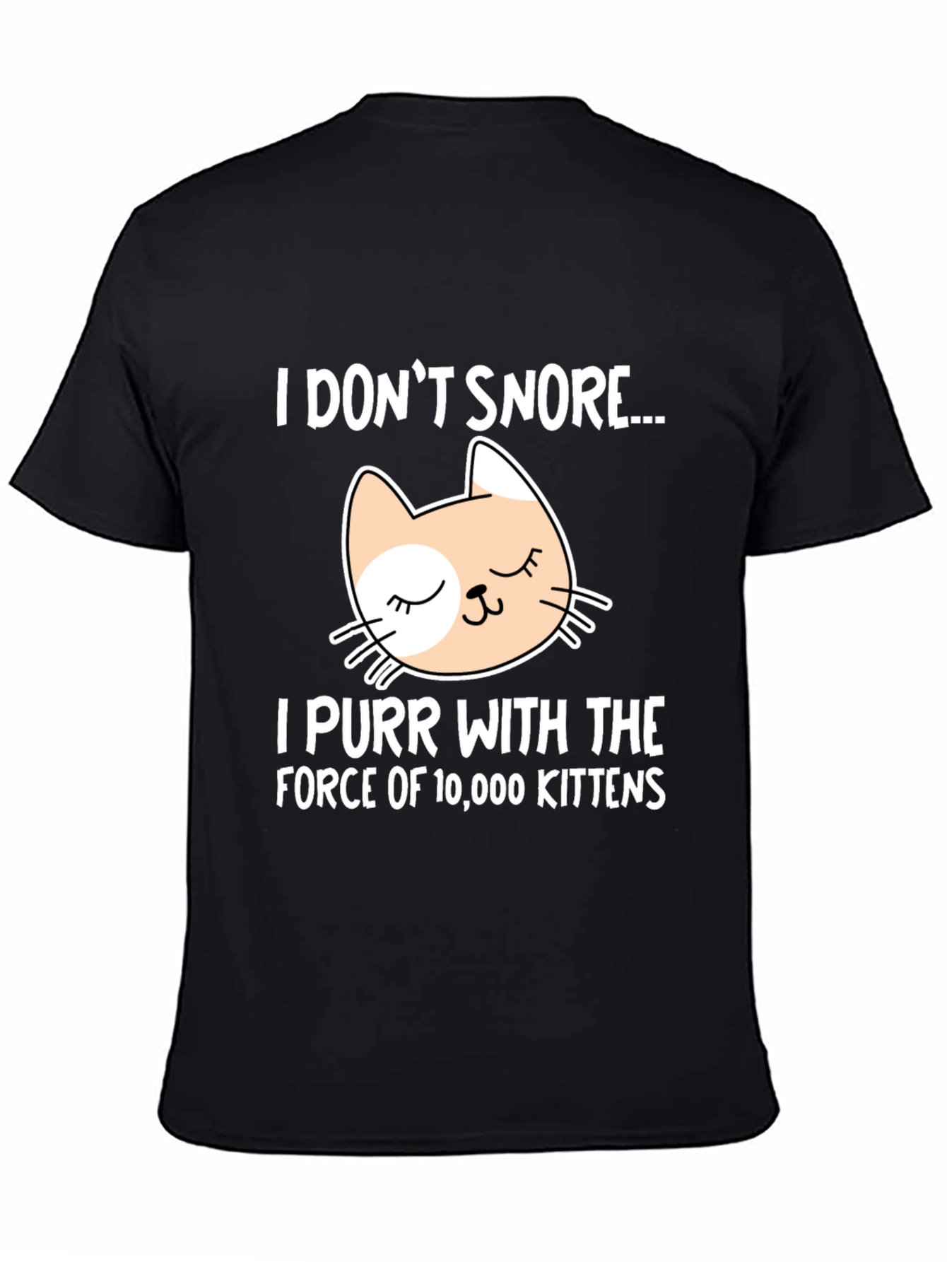 Funny Cat Purr T-Shirt - I Dont Snore I Purr