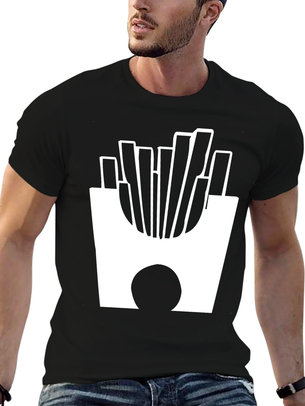 French Fries Graphic Tee - Casual Comfort