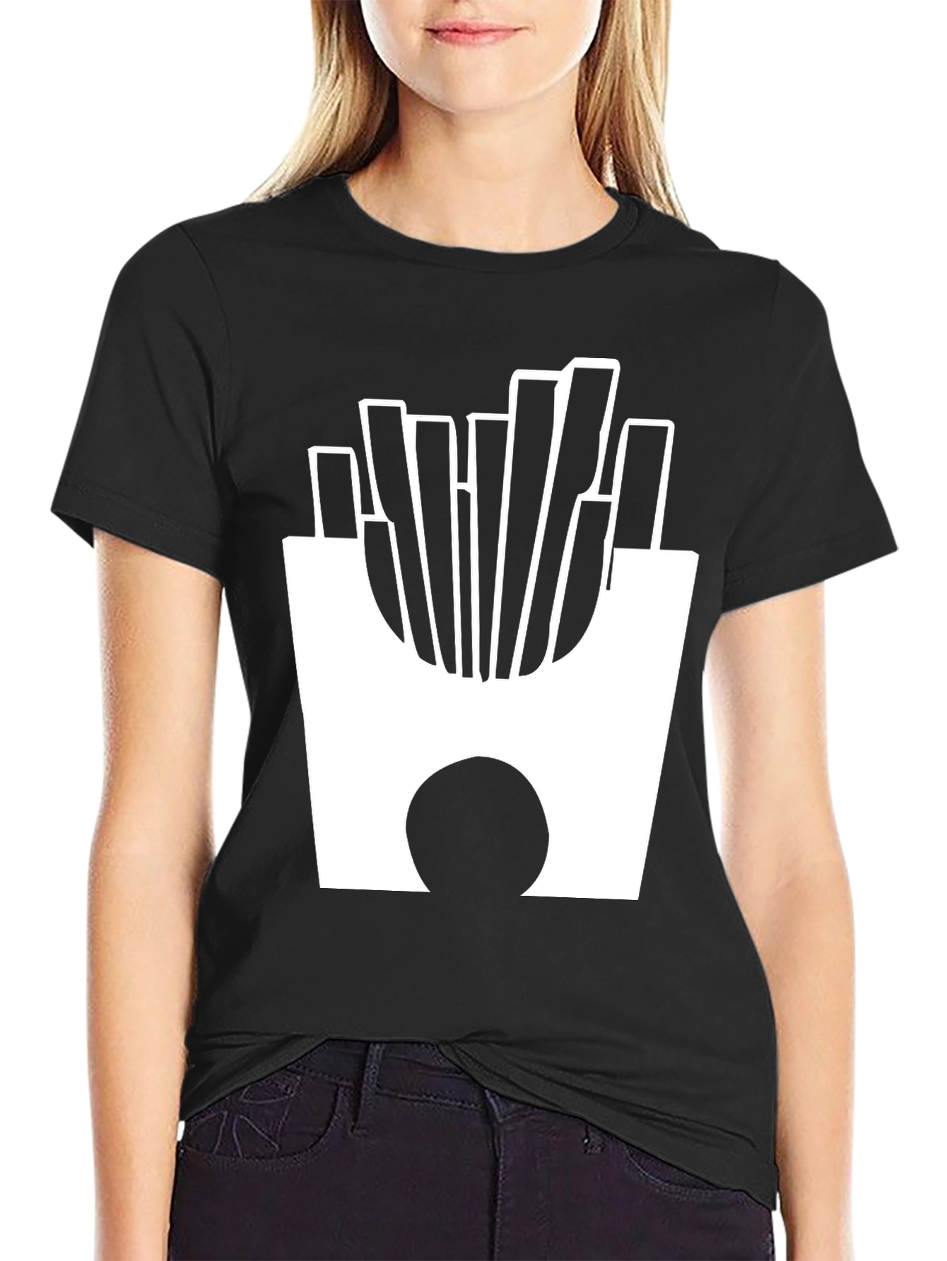 French Fries Graphic Tee - Casual Comfort