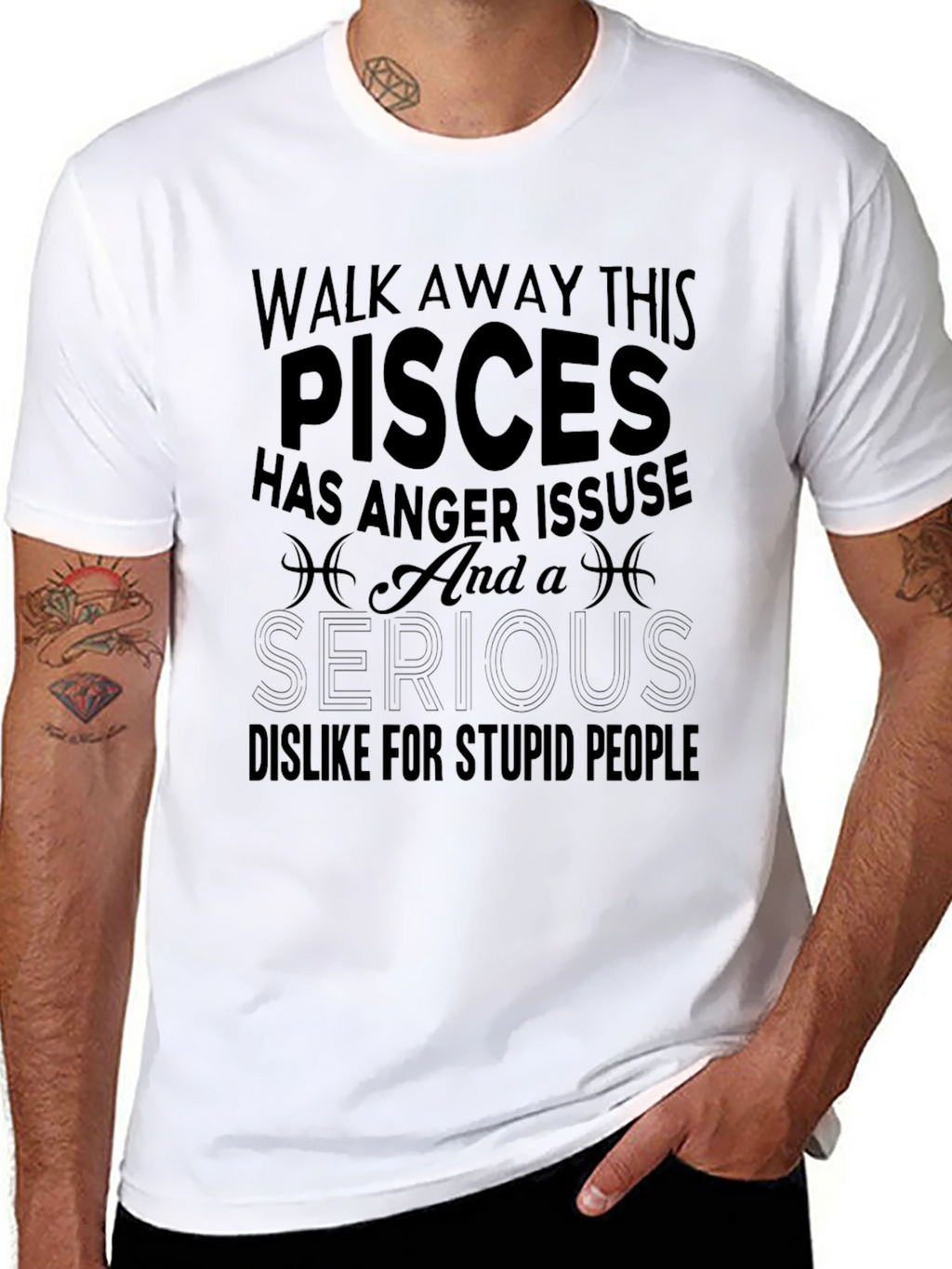 Pisces Anger Issues T-Shirt Funny Zodiac Gift