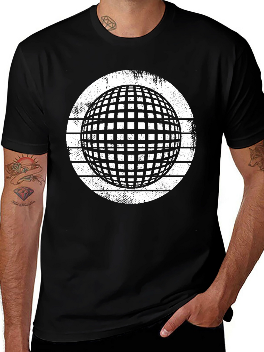 Geometric Sphere Graphic Tee