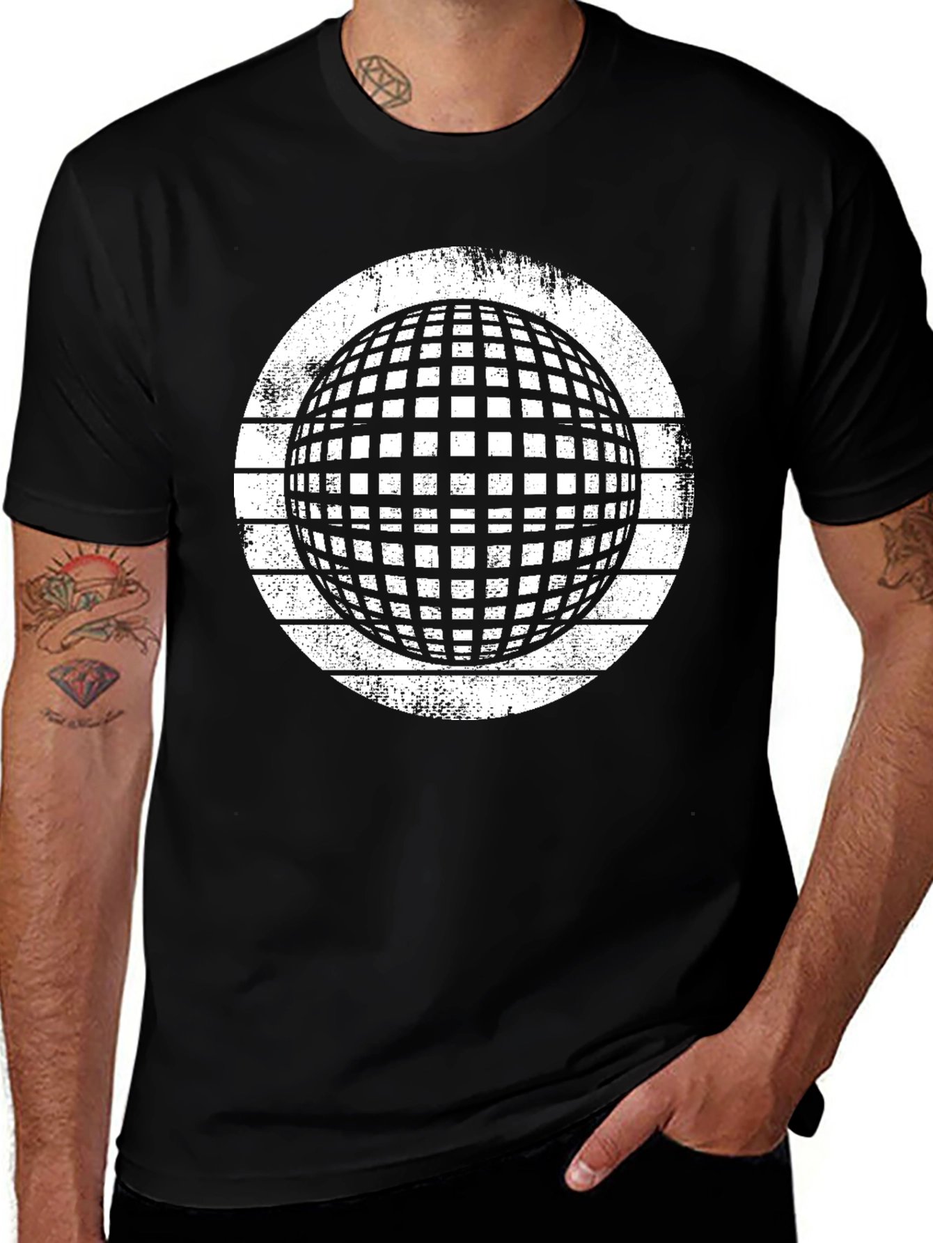 Geometric Sphere Graphic Tee