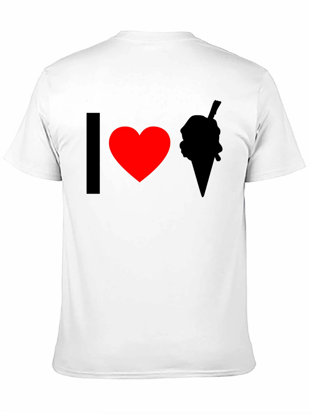 I Heart Ice Cream Black T-Shirt