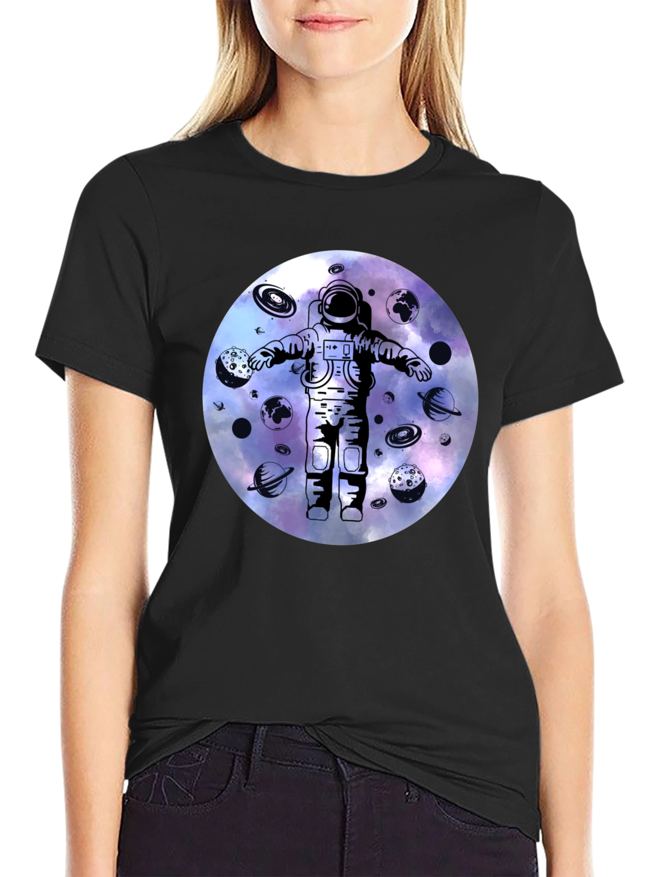 Astronaut Galaxy Graphic Tee